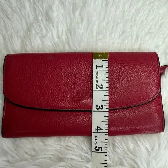 COACH RED Wallet - Picture 12 of 13
